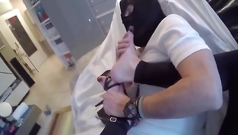 Mature shemale fucks her boyfriend with her camera