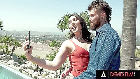 Gorgeous brunette gets her anal pounded with a big dick