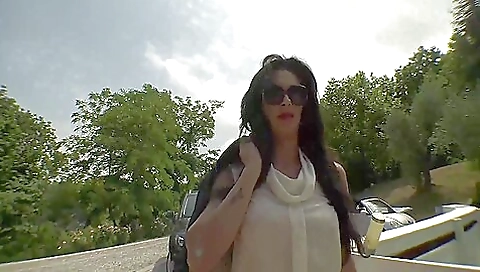 Crazy ass & facial action with milf and a dude on outdoor cam