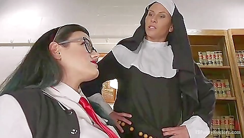 A catholic teen with a sexy ass is seduced by a succubus