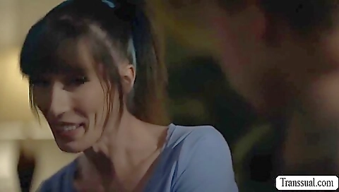 Brunette babe with huge ass and big tits is fucked