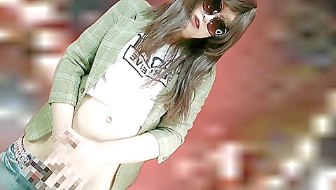 Japanese shemale creampie fetish video with a cock