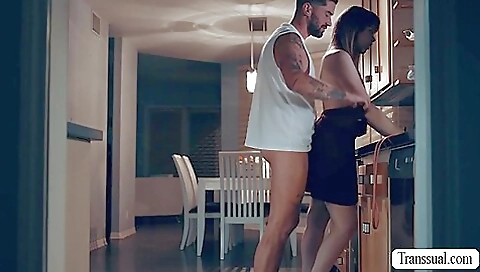 Sexy pornstar shemale lets her stepbro deepthroat her cunt 06