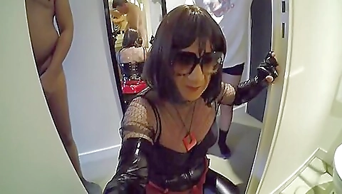 The brunette teen gets her ass fucked in the tight hole