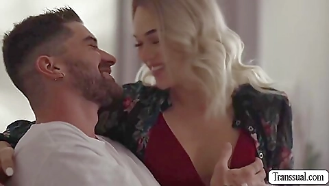 Blond stepsister with a big ass gets fucked in mouth and anus